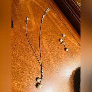 Silver and Pearl Quality Costume Jewelry Set